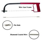 Wire Saw can be used to cut glass that can not be done by a Glass Cutter or Cut Off Wheel