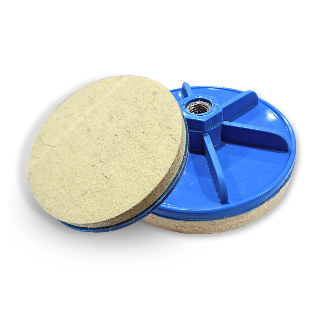 Namada With Dish ( Glass Polishing Felt Disc ) Mirror finish on glass using cerium oxide slurry