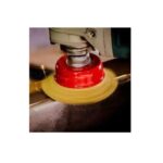 Steel wire coated with brass for corrosion resistance.