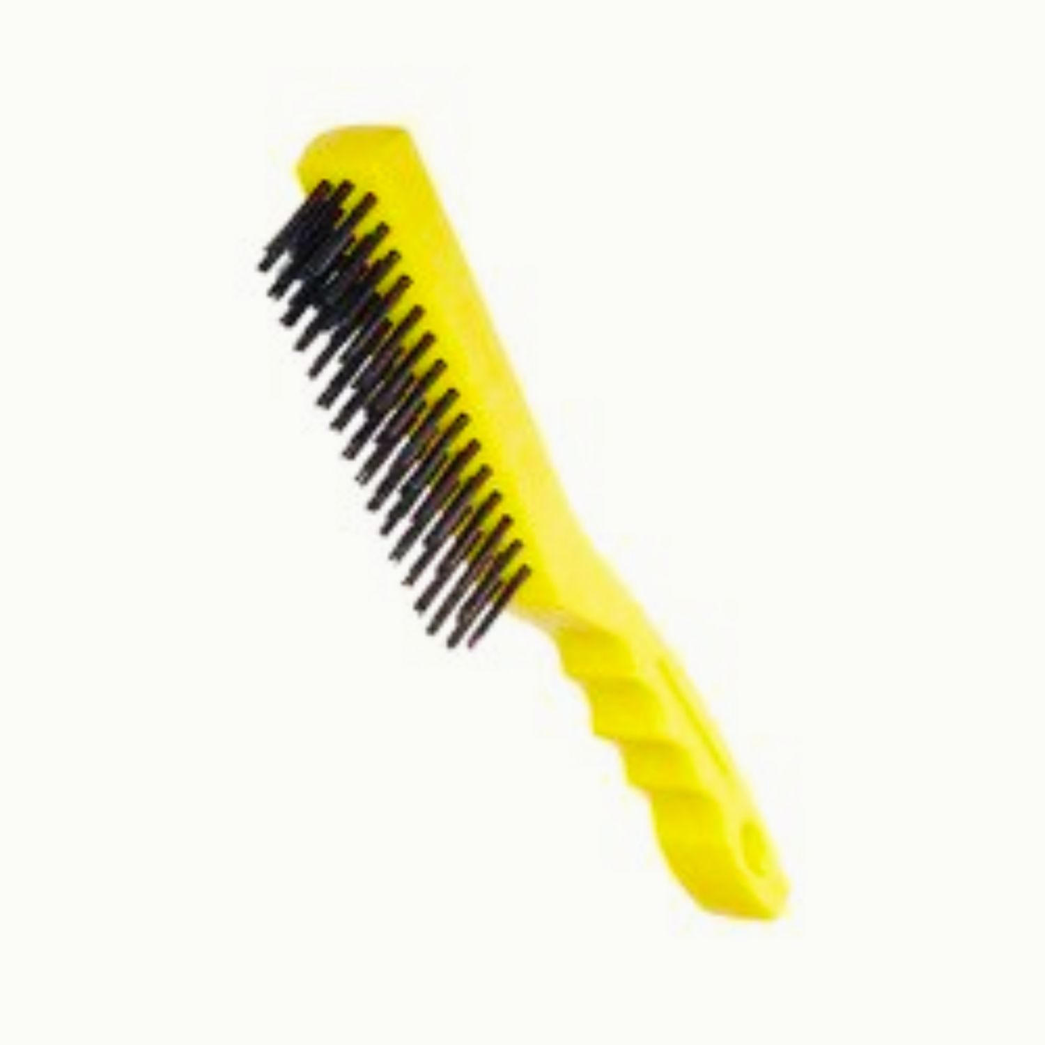 Scratch curved brush steel bristles brush with scraper is used for the removal of paint, rust etc