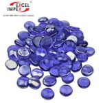 round shaped glass gems with flat bottom which can be used for decorating your glass creations.
