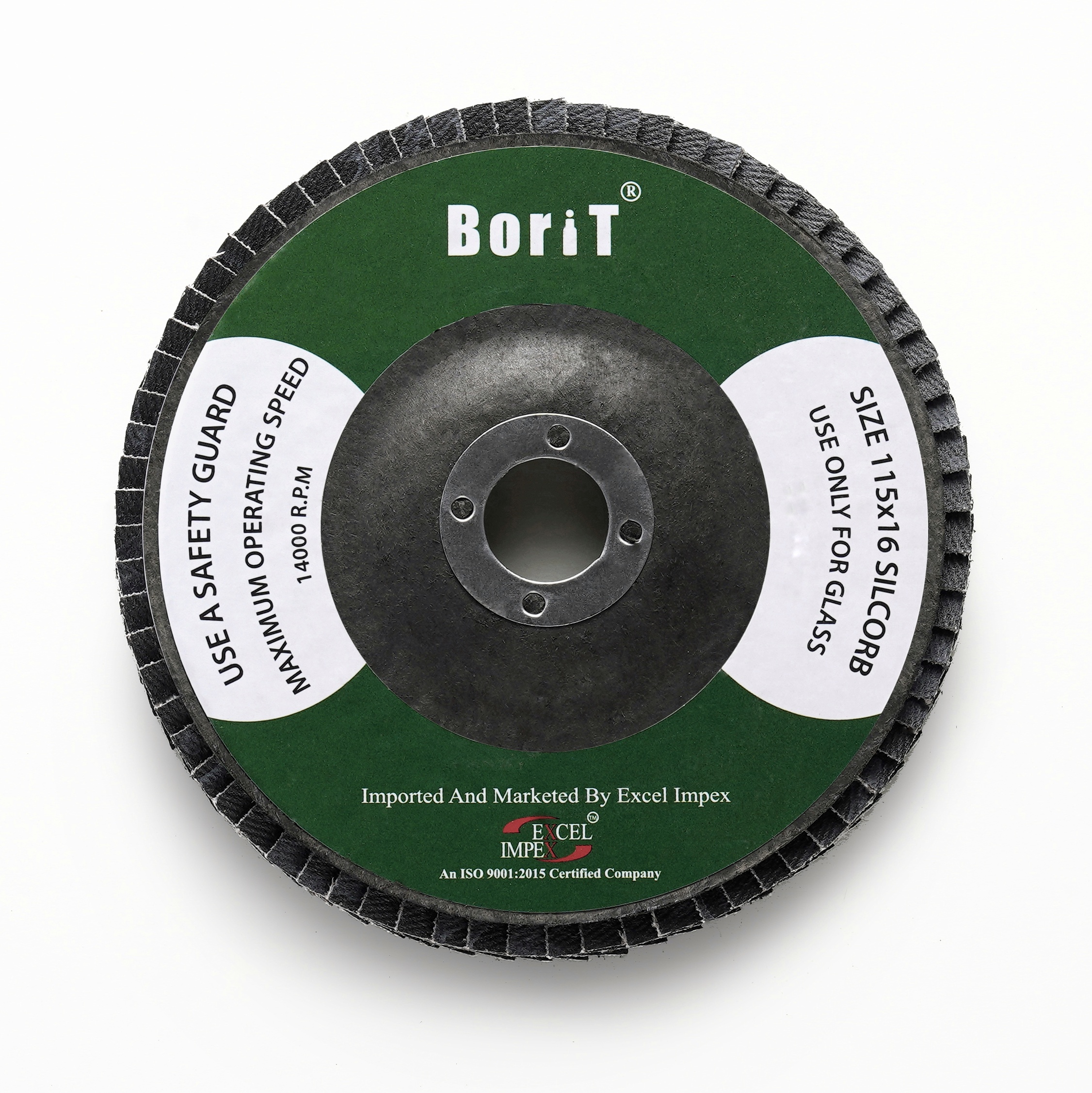flap wheel Borit Flap Wheel - 4.5inch - 16mm Bore - Image 1