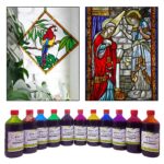 glass on ordinary float glass surfaces with our specialized Metallic Oxide Glass Paints